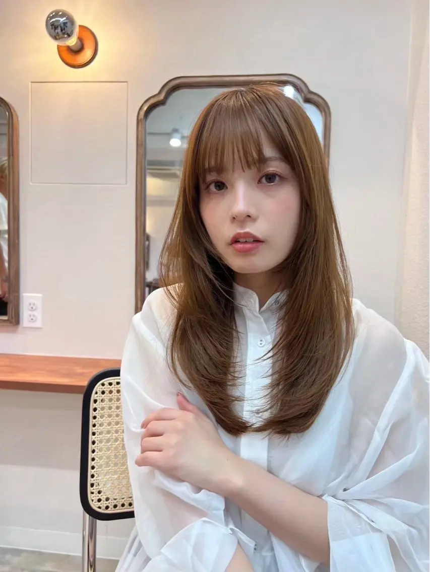 カラー ヘアカラー ✨️ブリーチなしカラ ー✨️/朝香のヘアスタイル
