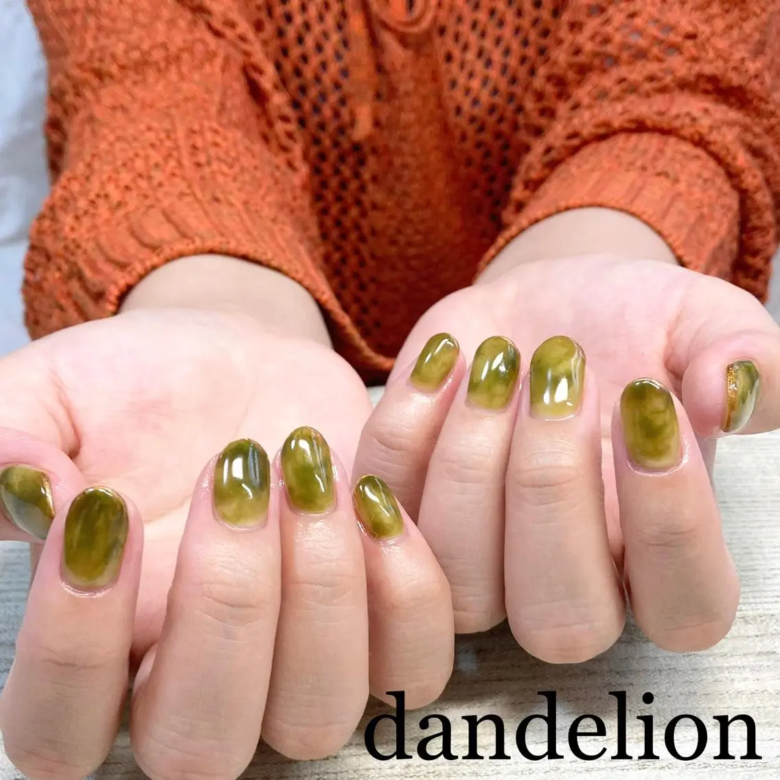 ネイル ハンドネイル ハンドケア dandelion ダンデライオンのネイルデザイン
