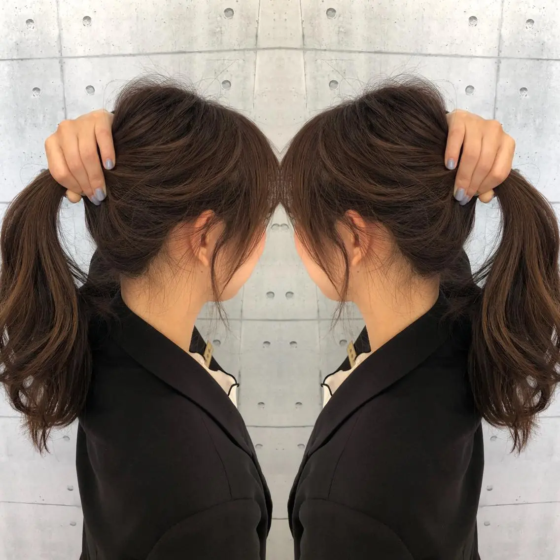 ロング カラー カット ヘアカラー 金沢 広美のヘアスタイル