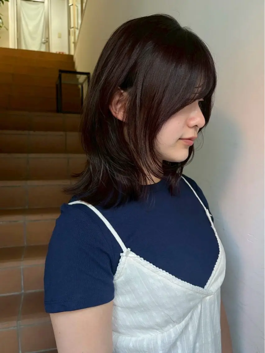 ミディアム レイヤーカット fifth原宿/ 今村圭一のヘアスタイル