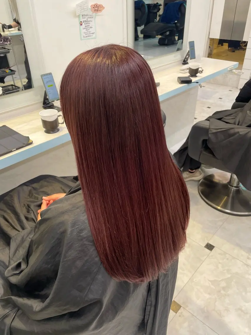 カラー 🇰🇷韓流暖色ヘア 🍒saaya🍒のヘアスタイル
