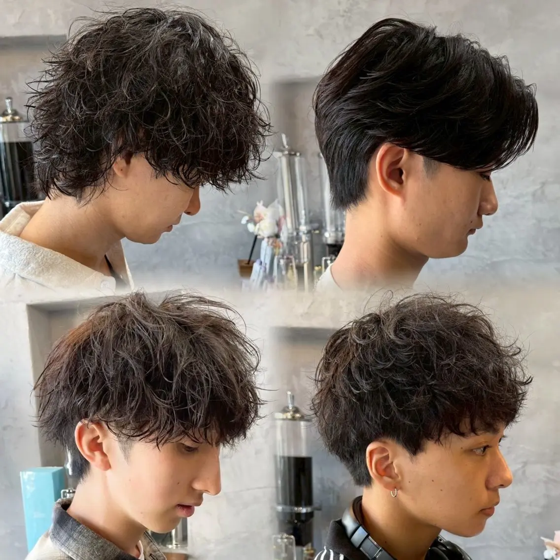 メンズ 美髪矯正×レイヤー 松田空優哉のヘアスタイル