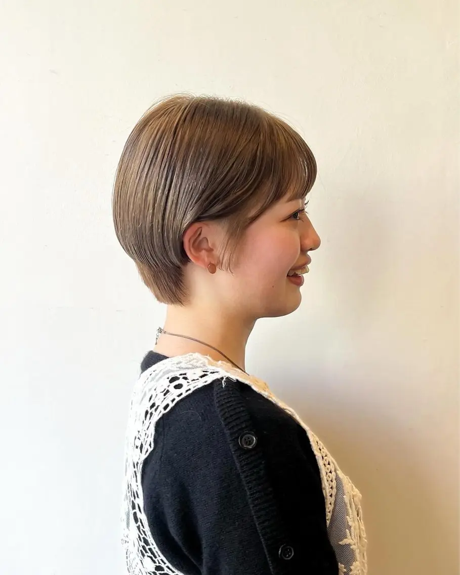 ショート くびれヘア ショートヘア . fukikoのヘアスタイル
