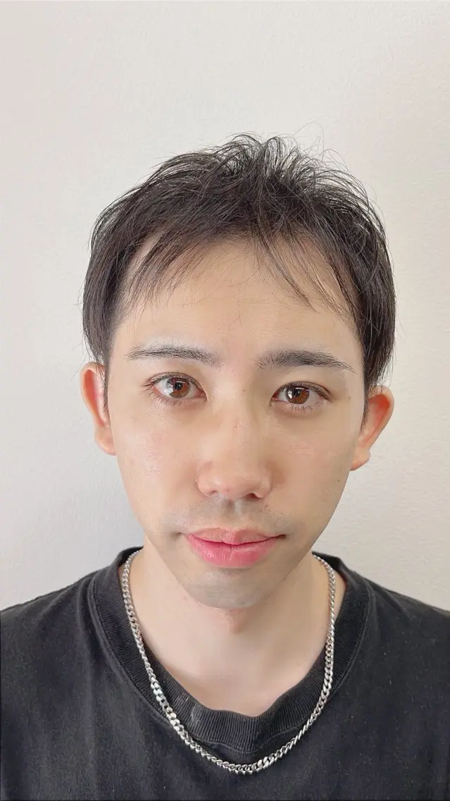 ミディアム ヘアアレンジ メンズ カット 千佳 CHIKAのヘアスタイル