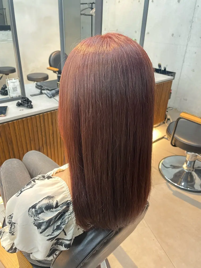カラー ラベンダーカラー ラベンダーピンク ピンクカラー 小笠原 愛菜のヘアスタイル