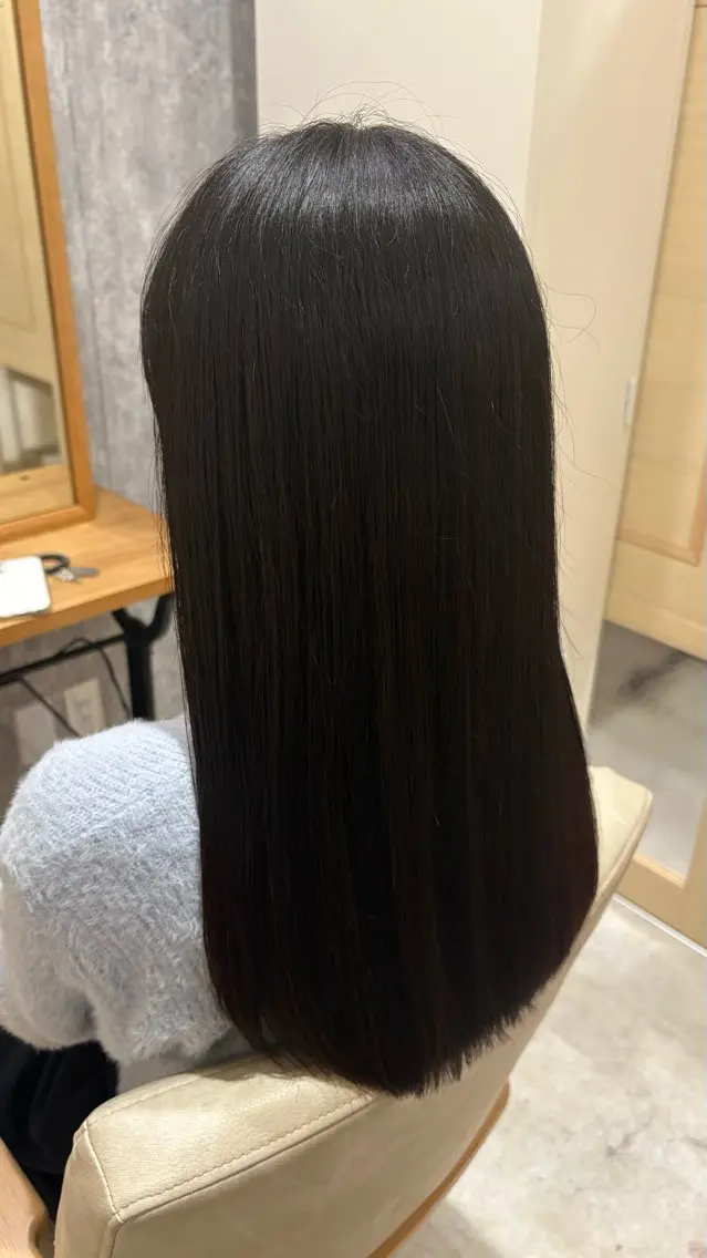 ロング カラー カット トリートメント 似合わせ 顔周りYUUGAのヘアスタイル
