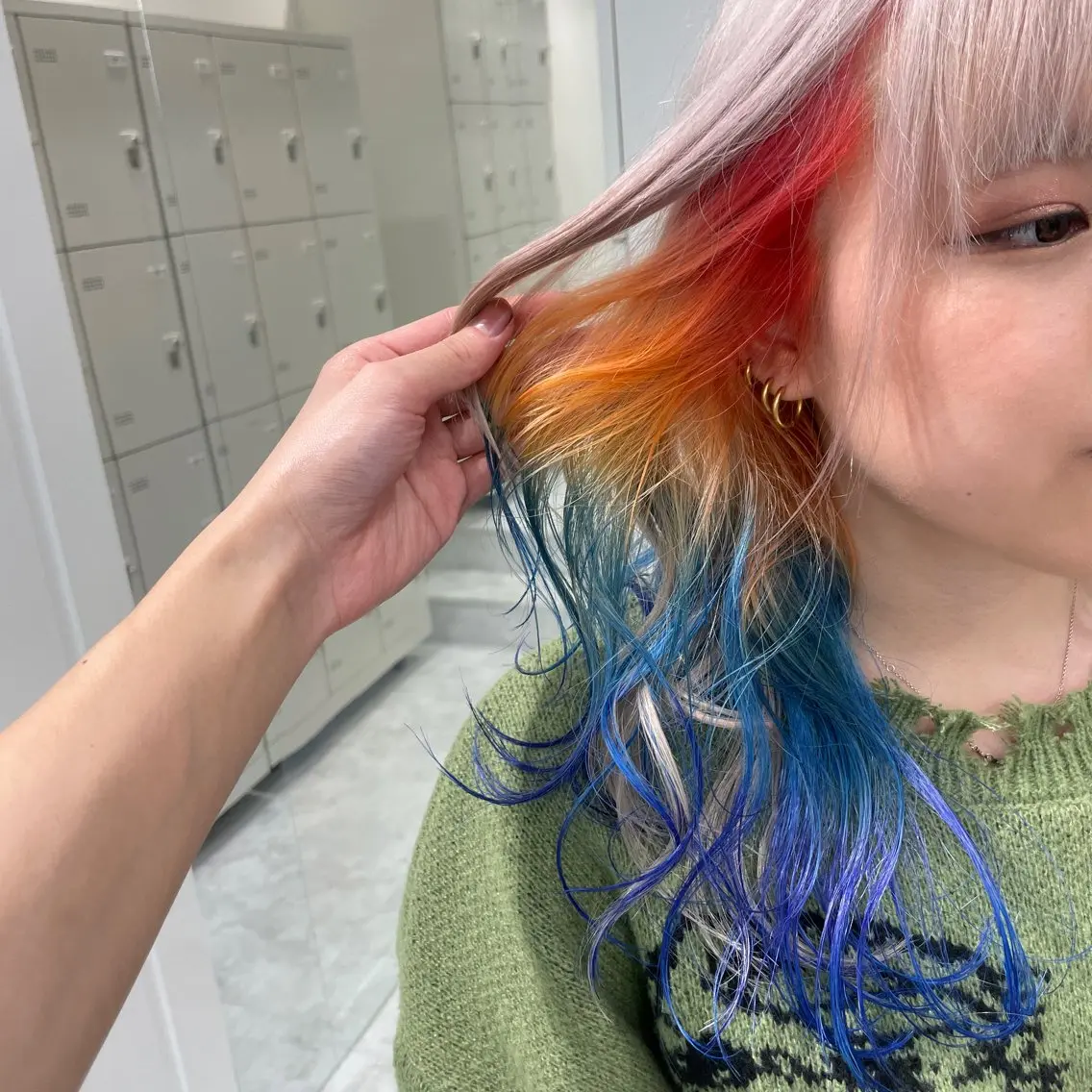 セミロング ‎🤍札幌ハイトーン 🤍シンゴのヘアスタイル