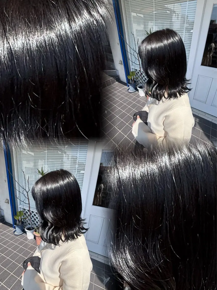 ミディアム カット ヘアカラー 髪質改善/縮毛矯正 透明感カラー/スバルのヘアスタイル