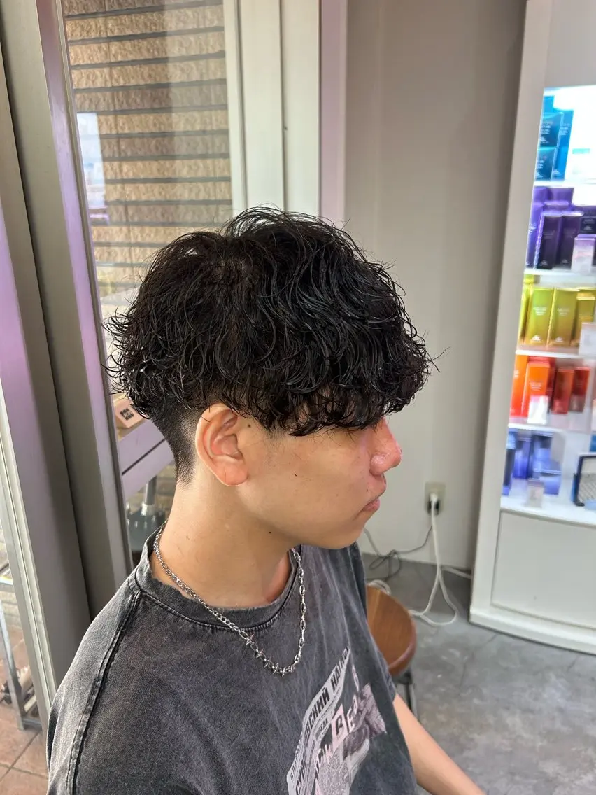 パーマ メンズ カット パーマ ヘアセット パーマ支持率No.1 ❤️🔥安成弾のヘアスタイル