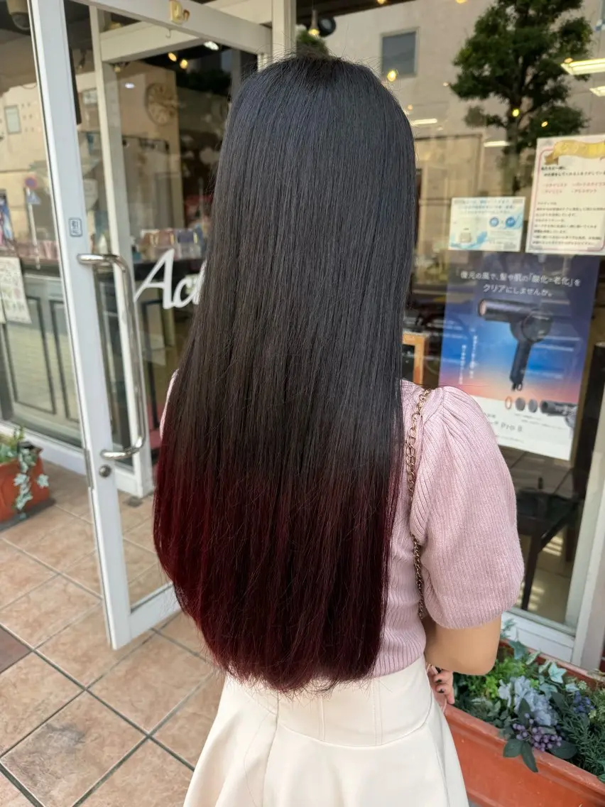 グラデーションカラー✨裾カラー✨の写真