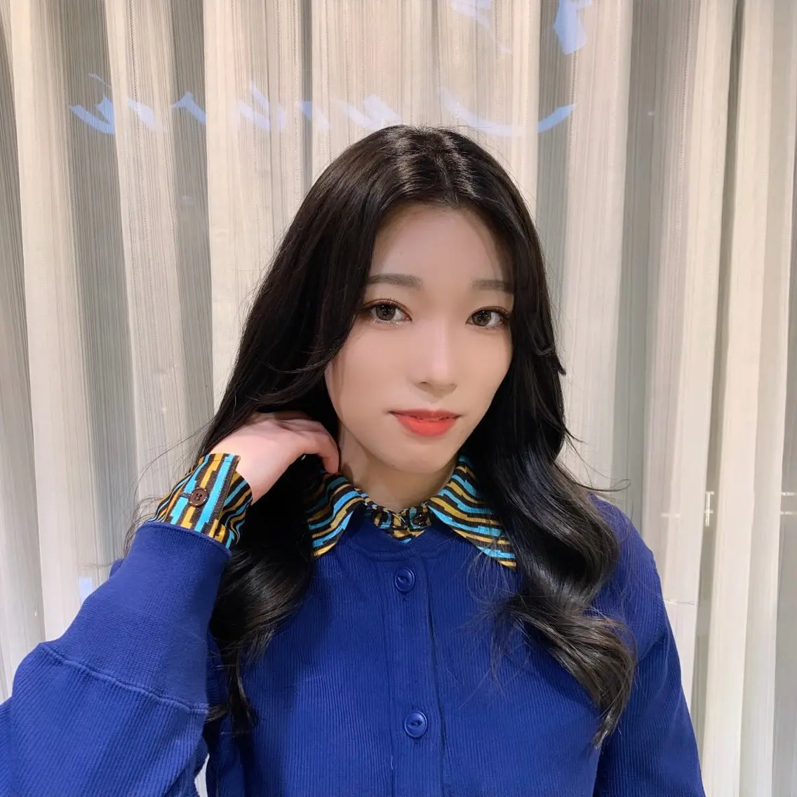 ロング カラー 黒髪 ブルーカラー ブルーブラック 似合わせカット得意 💛RENA💛のヘアスタイル