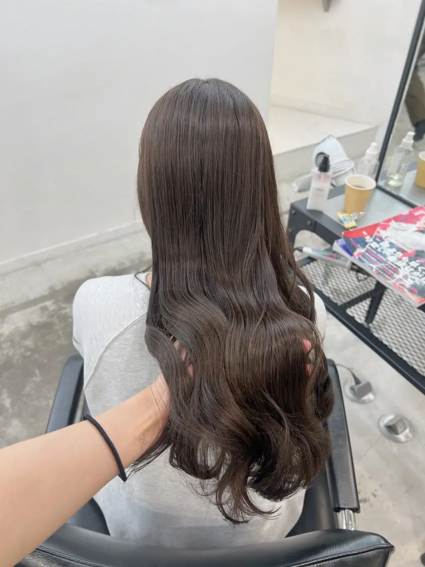 ロング カラー ヘアアレンジ ブラウンカラー チョコレートブラウン カット ヘアカラー トリートメント ヘアセット 天神レイヤーカット No.1💖マユカのヘアスタイル