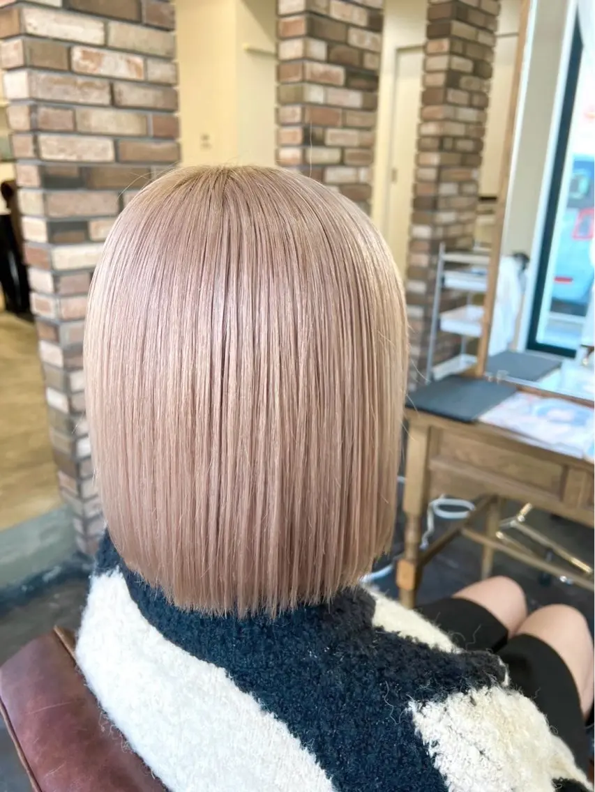 カラー ベージュカラー カット 【SET-UP中庄】 浅沼結斗のヘアスタイル
