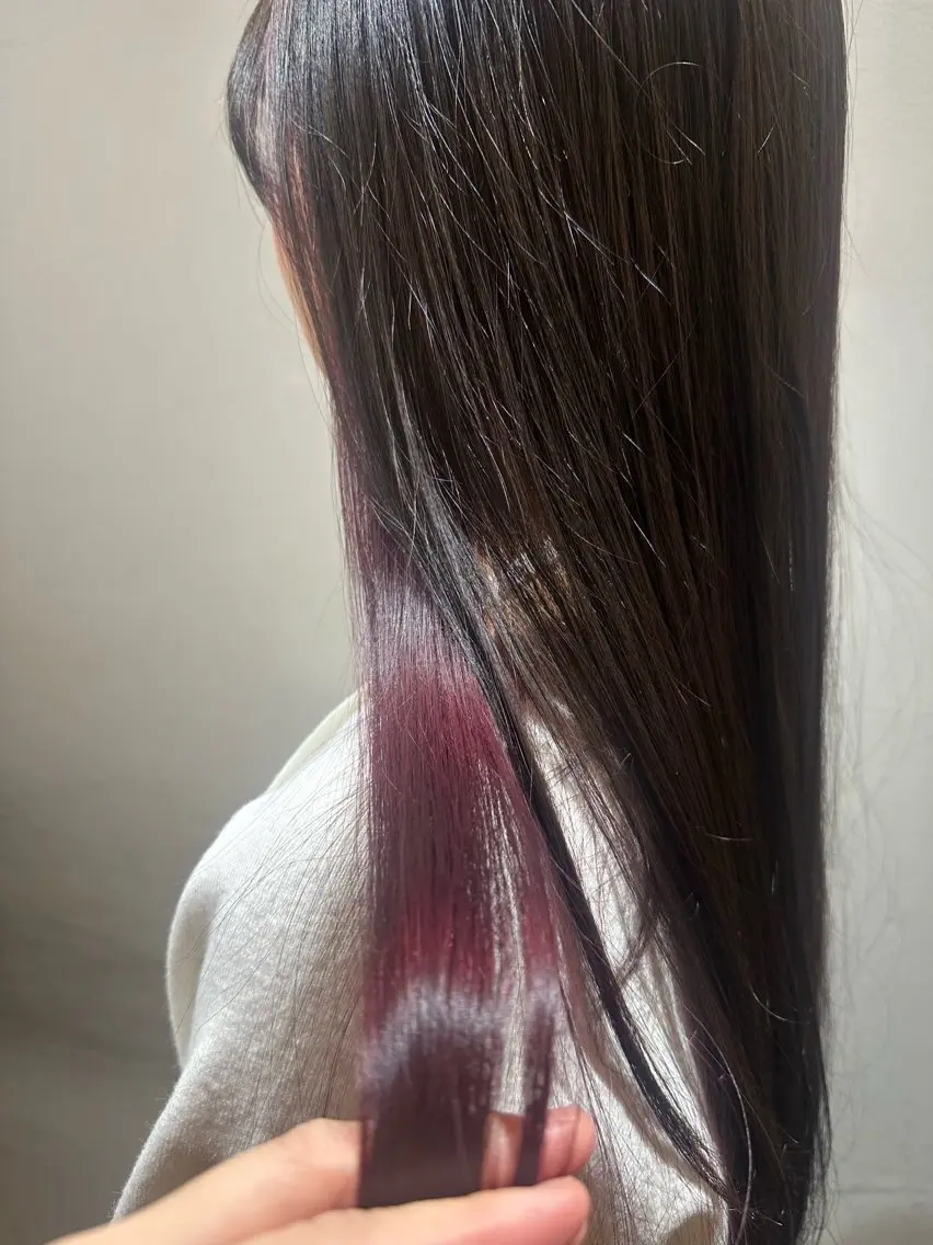 ロング カラー ヘアカラー いまじゅく あおいのヘアスタイル