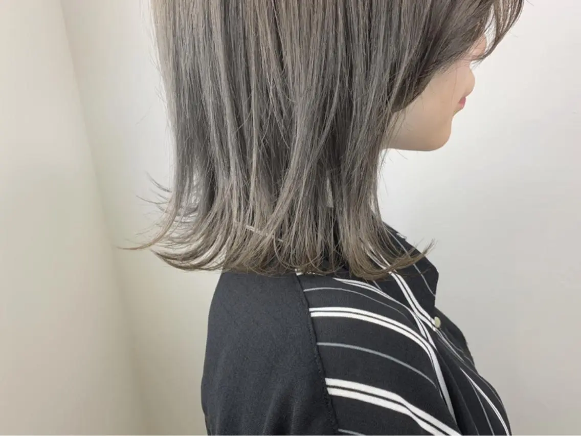 《✨人気の透明感カラークーポン✨》THROWカラー+カット+クイックトリートメントの写真