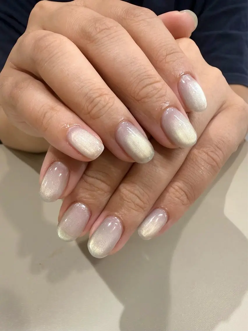 ネイル ブルー ハンドネイル anlubon /みわのネイルデザイン