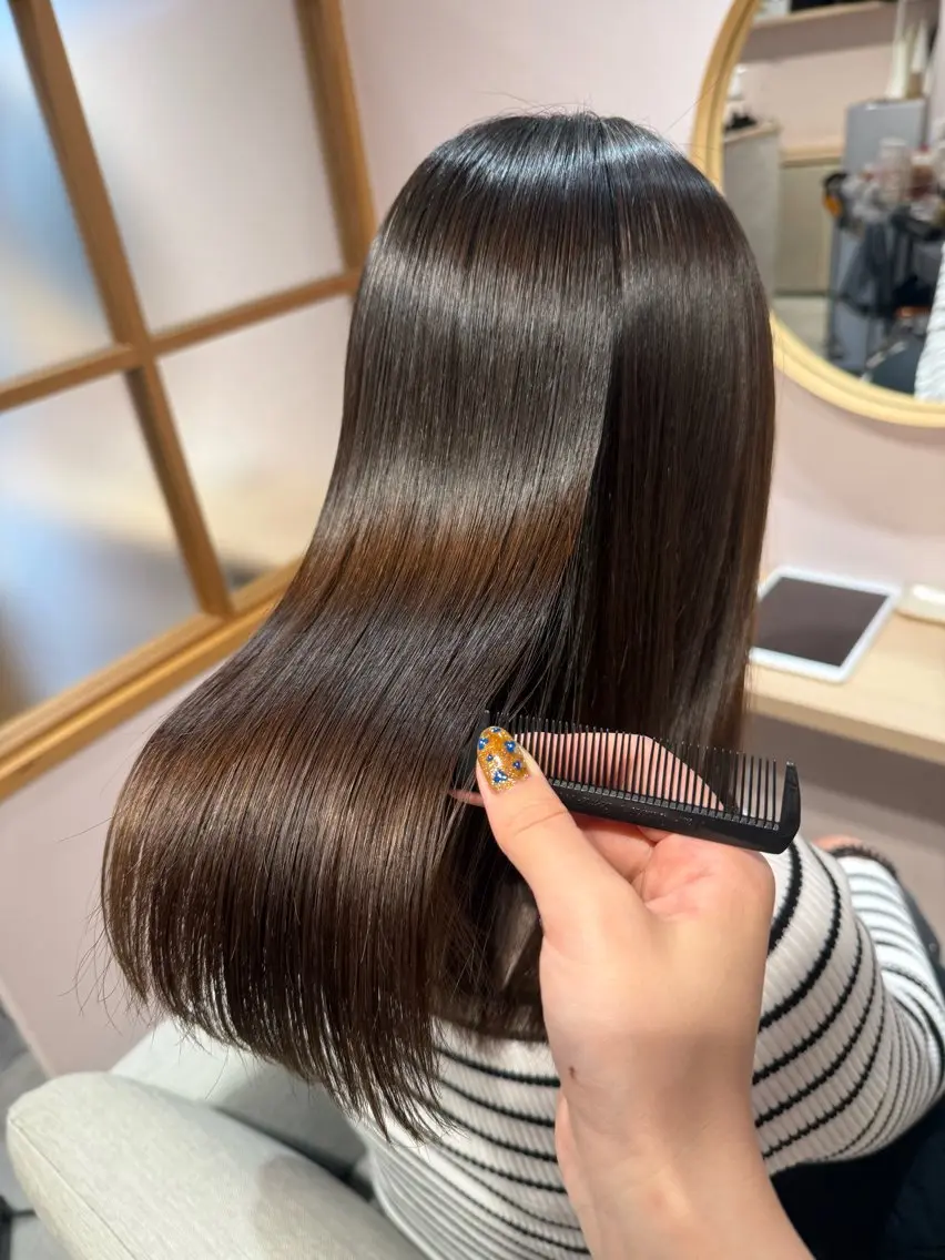 ロング 縮毛矯正 カット 縮毛矯正 トリートメント nagisa /縮毛矯正のヘアスタイル