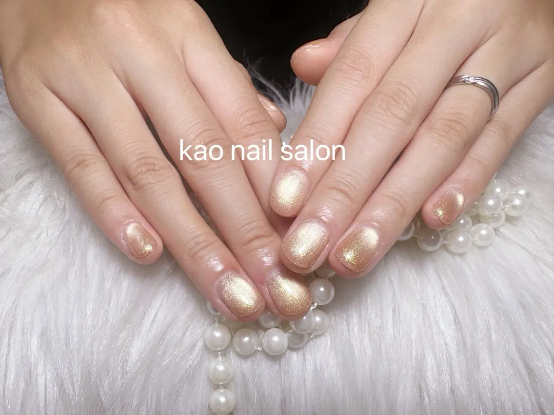 ネイル ハンドネイル kao nail マグネット/長さだしのネイルデザイン