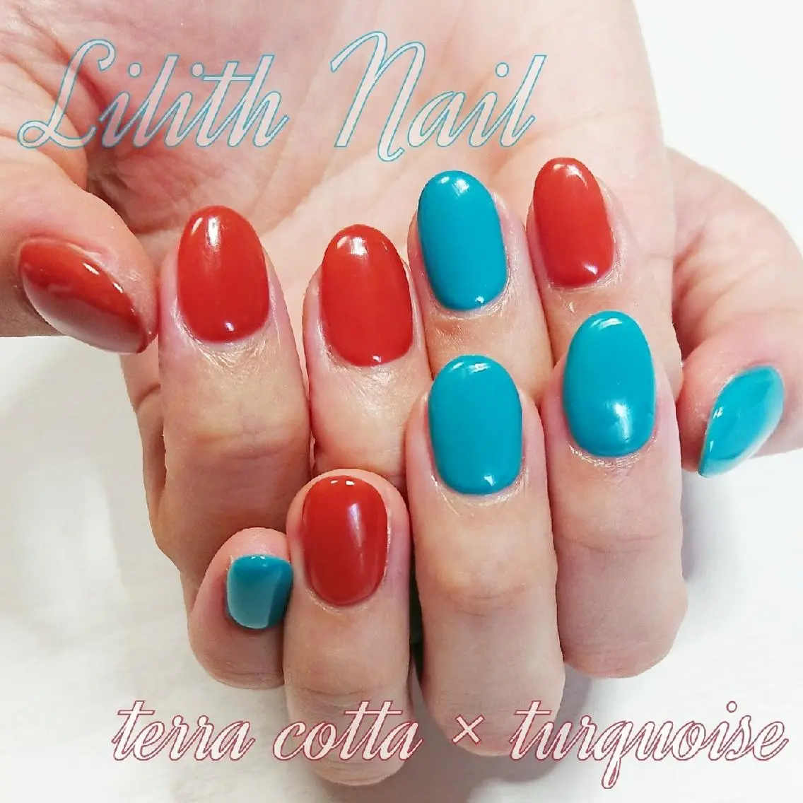 ネイル 夏ネイル ハンドネイル Lilith Nailのネイルデザイン