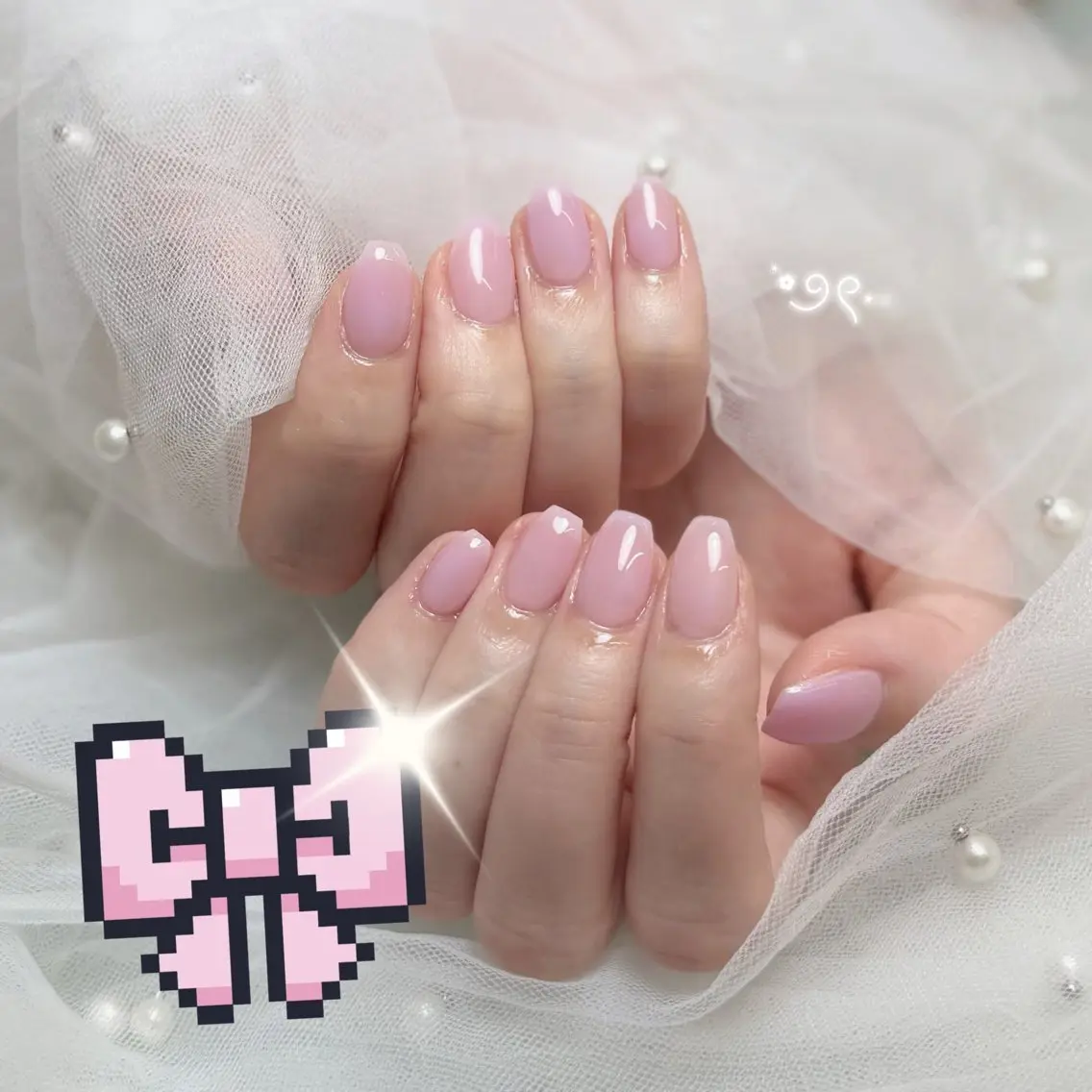 ネイル ハンドネイル yui 🐈⬛🎀のネイルデザイン