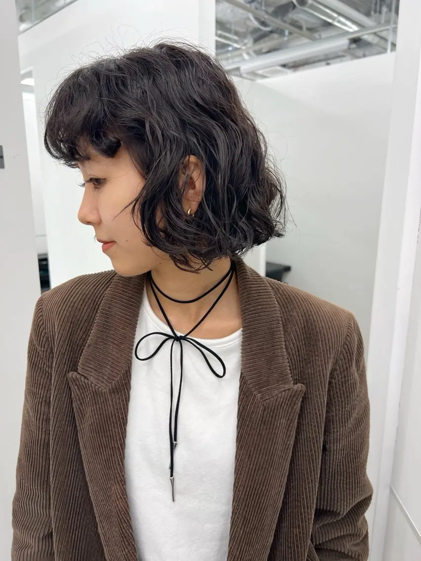 ショート パーマ ボブ 🉐メンズヘア特化 men's/ケンイチのヘアスタイル