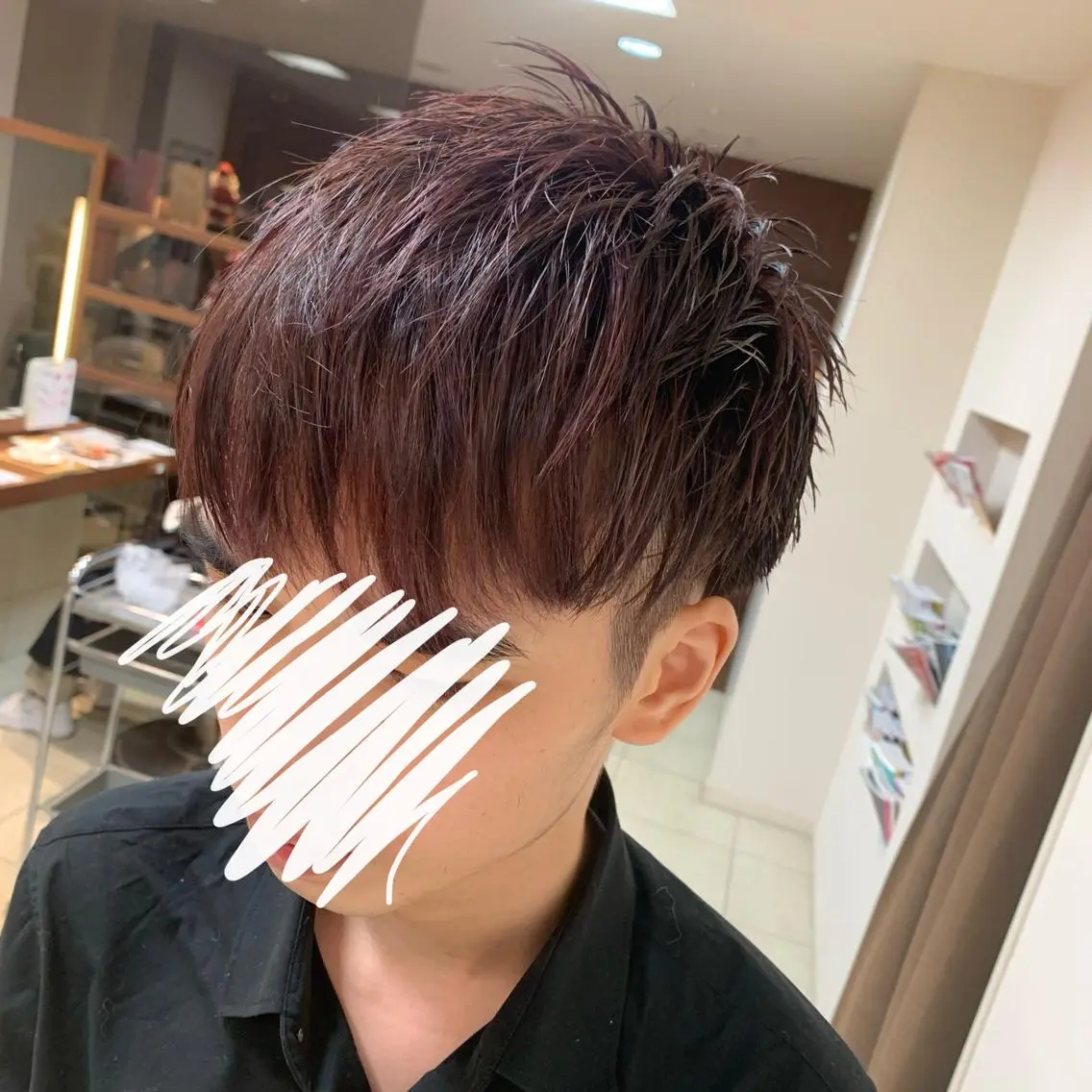 ショート カラー ヘアアレンジ メンズ ヘアカラー トリートメント 【Sweep】おじま のぞみのヘアスタイル