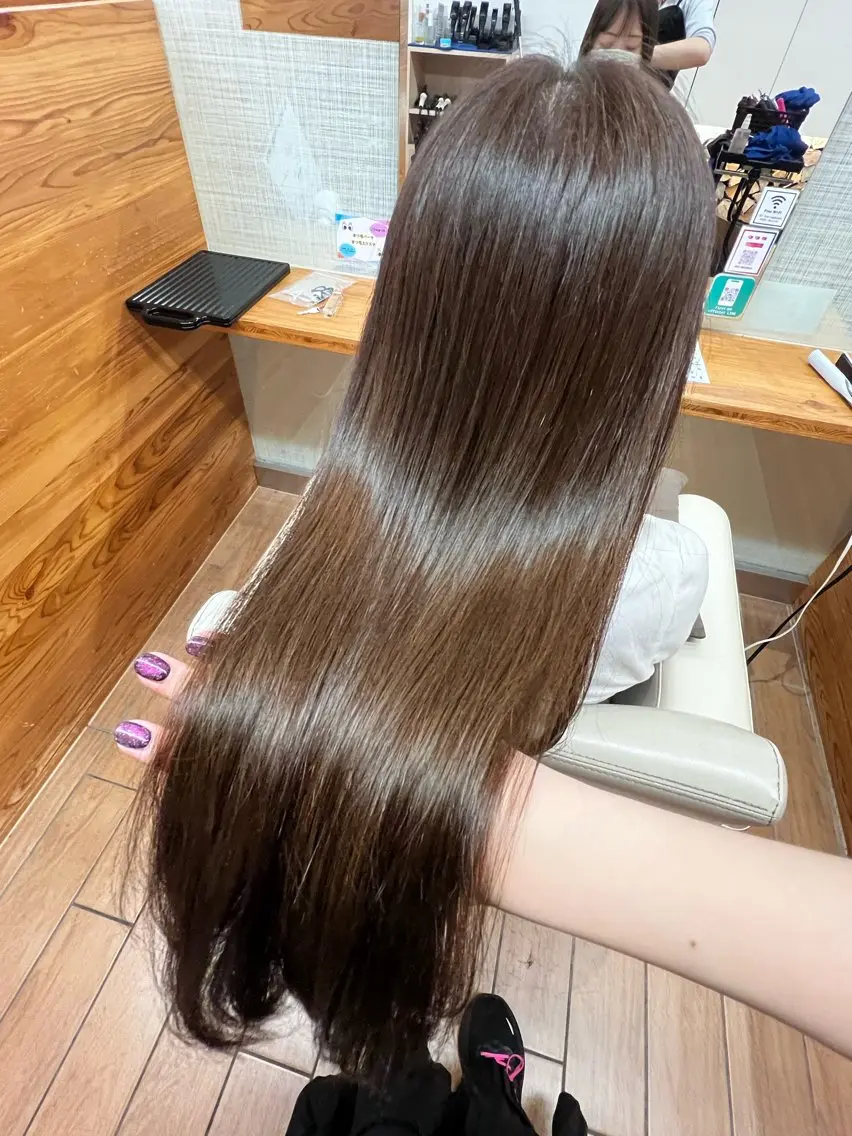 【髪質改善🫧】カット➕透明感カラー➕Aujuaトリートメント【最上級ケア💎】の写真