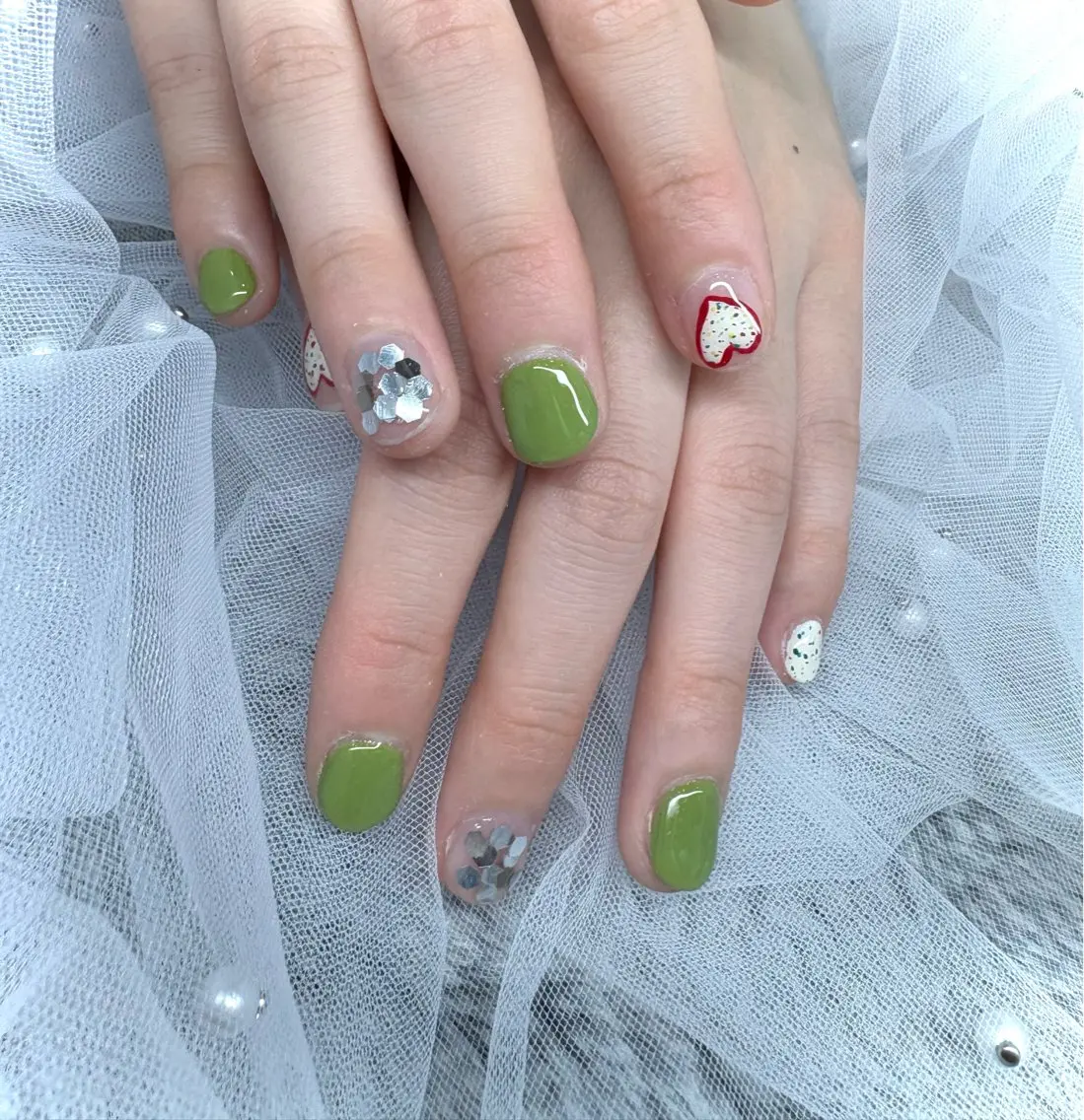 ネイル 持ち込み ショートネイル SARI nailのネイルデザイン