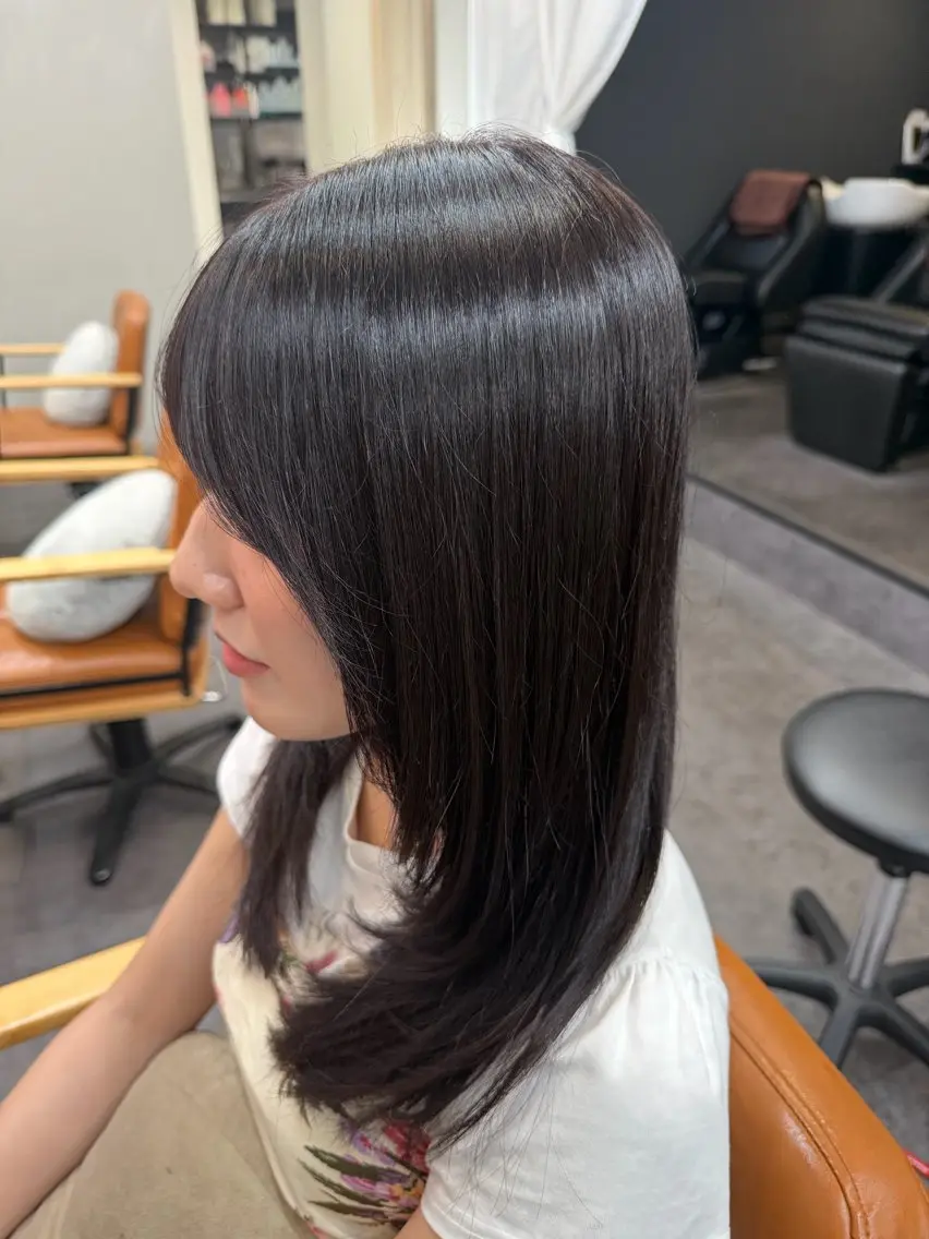 ロング カラー カット ヘアカラー rame宇部高校前 /長岡のヘアスタイル
