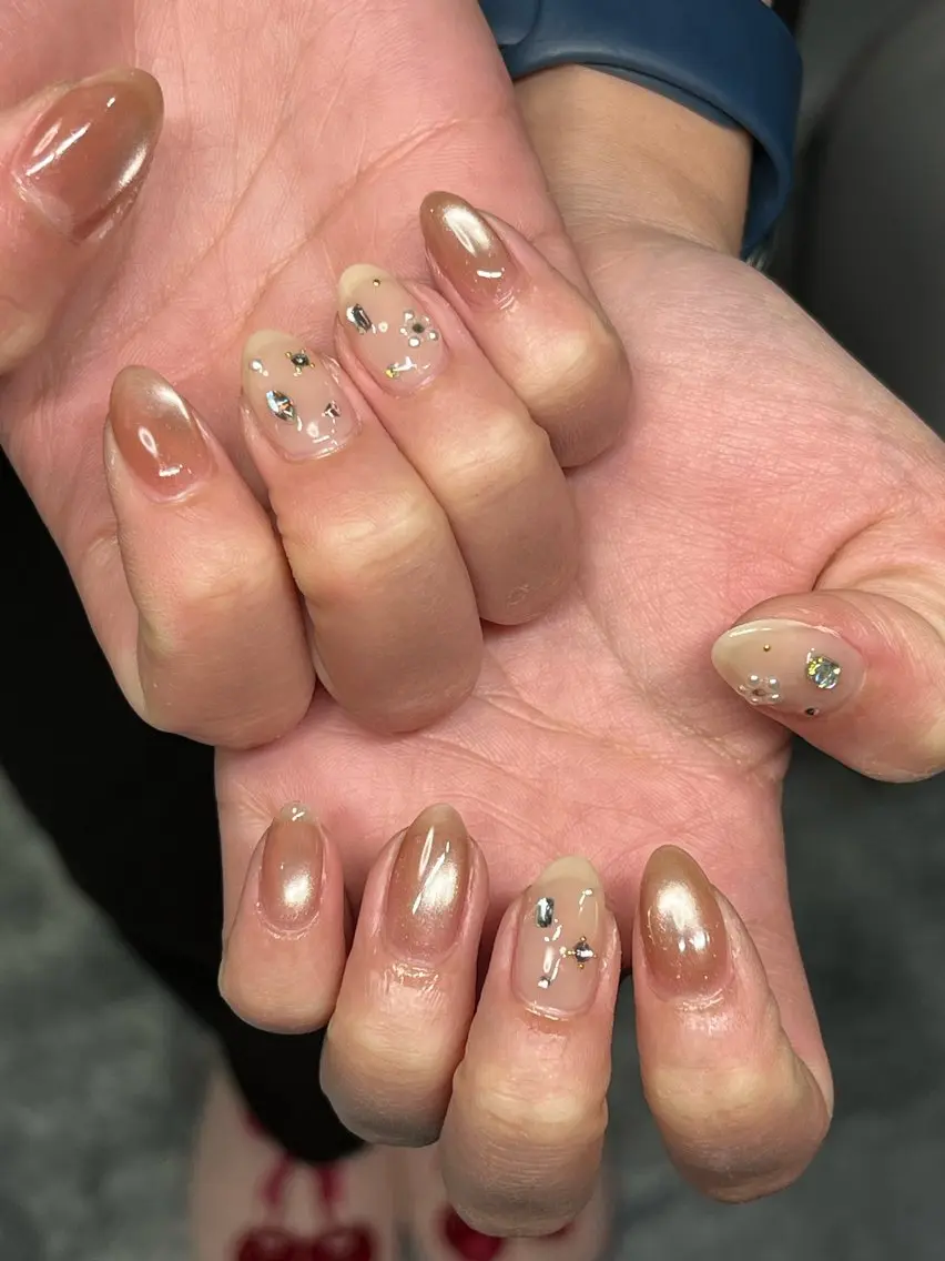 ネイル 春ネイル ハンドネイル NailByua 武蔵新城徒歩4分のネイルデザイン