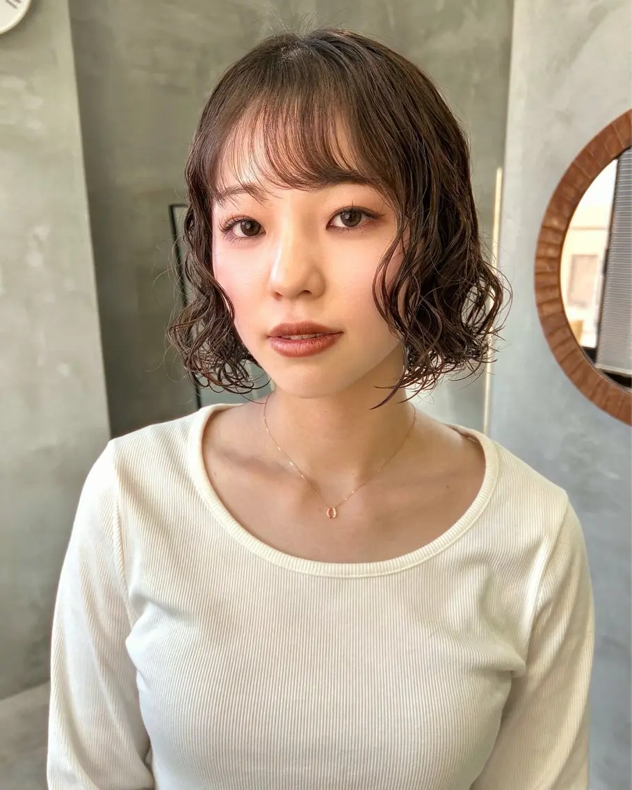 ショート パーマ ボブ カット パーマ トリートメント tetohair 森田浩平のヘアスタイル