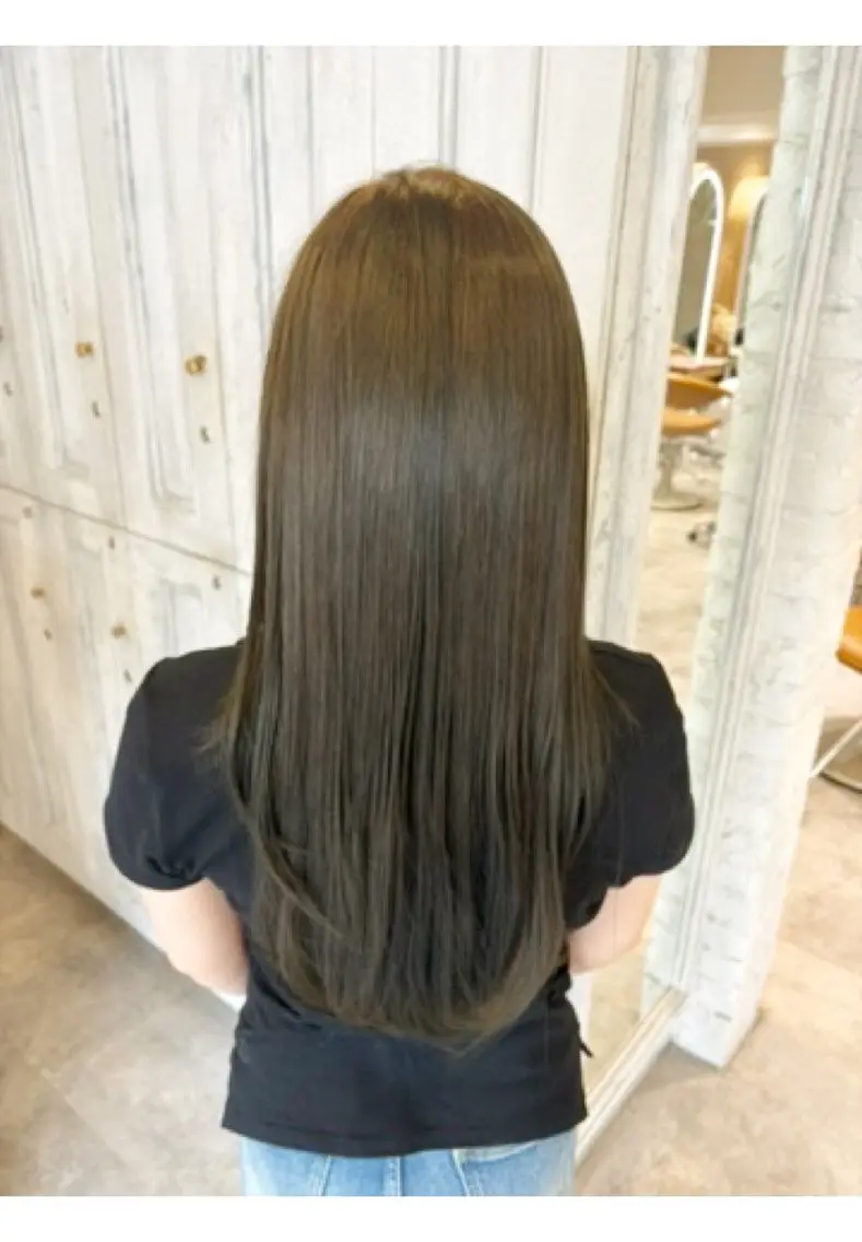 カラー ブラウンカラー オリーブブラウン トリートメント Luce 溝の口 /りおんのヘアスタイル