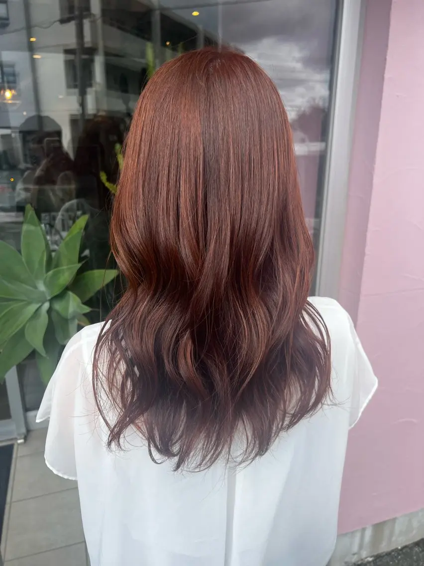 セミロング カラー アッシュ 黒髪 ブリーチ ブルーカラー ブルーブラック 🌿寄り添い型美容師 🌿yuiのヘアスタイル
