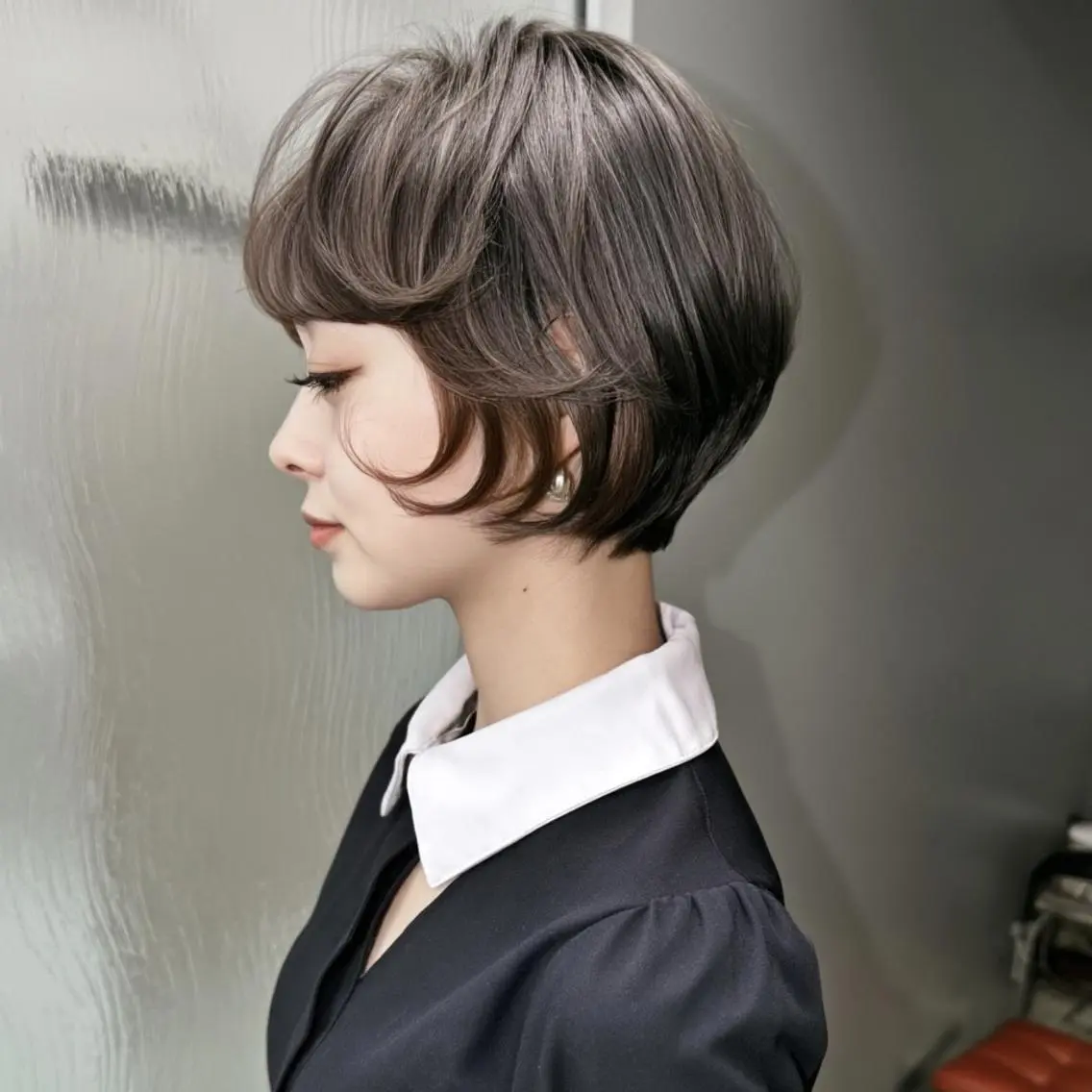 ショート カラー ヘアカラー ハイトーン/表参道 ミウのヘアスタイル