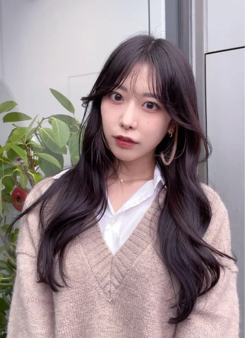 セミロング カラー カット ヘアカラー トリートメント 🌫️大人韓国ヘア 🌫️naoyaのヘアスタイル