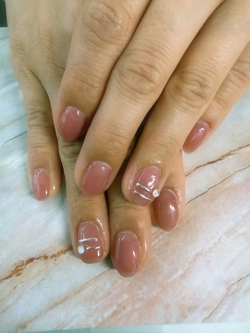 ネイル オフィスネイル シンプルネイル ハンドネイル TOWA NAILのネイルデザイン