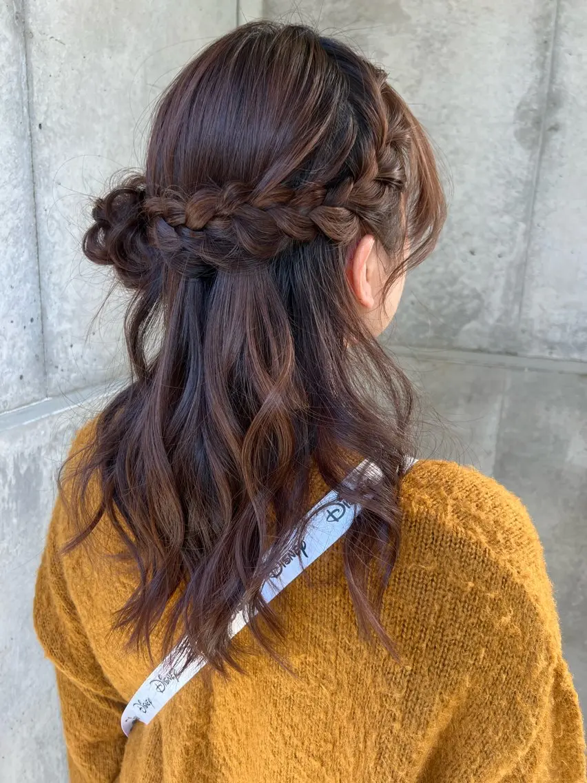 ミディアム ユカ yのヘアスタイル