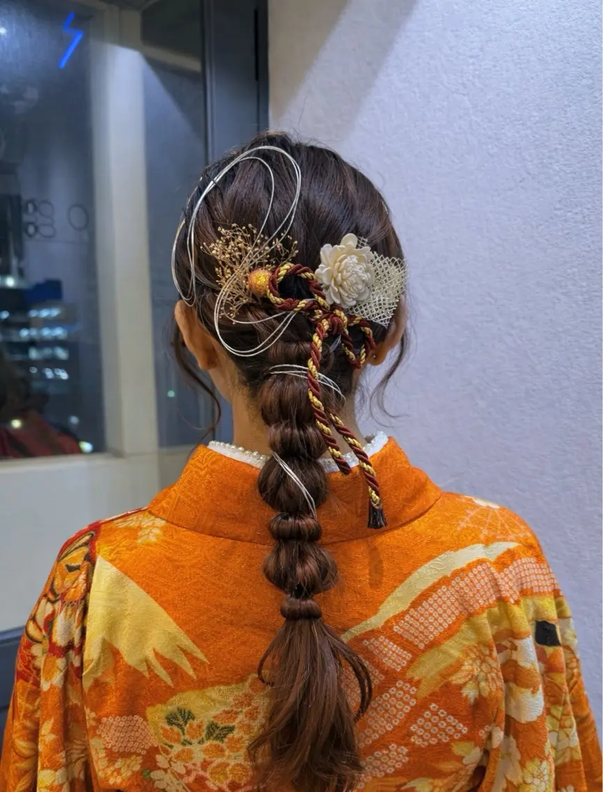 【卒業式🎓】営業前の時間もご案内可能です🉑着付け+ヘアセットの写真