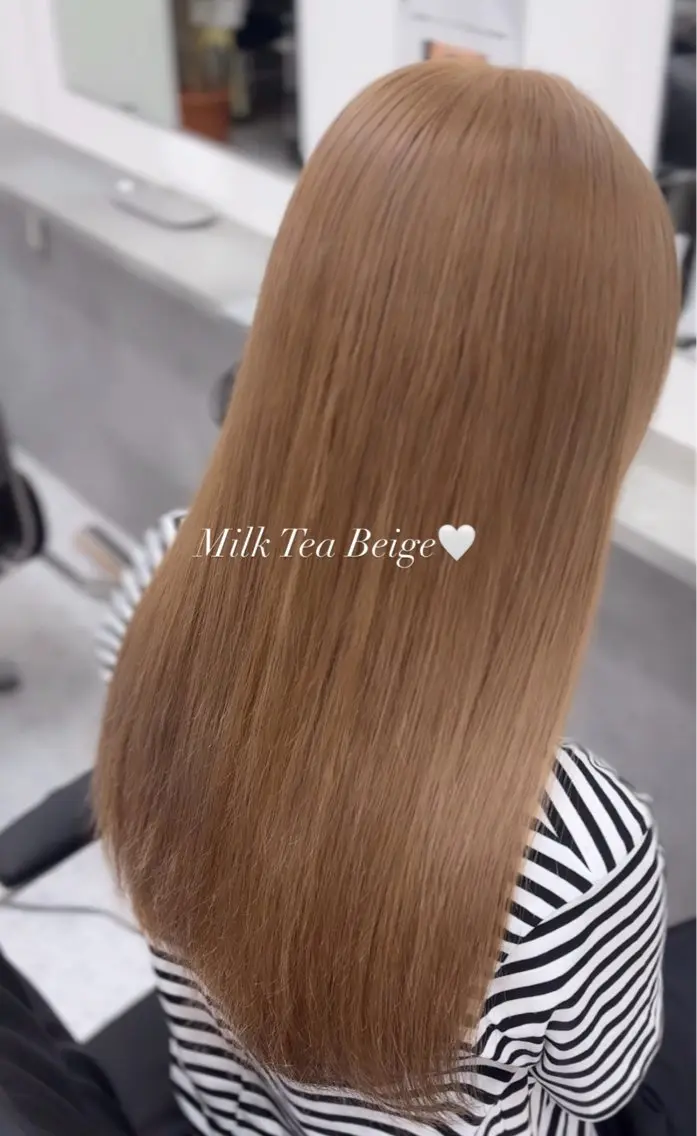 ロング カラー ヘアカラー 韓国レイヤー艶カラー ブリーチ otohaのヘアスタイル