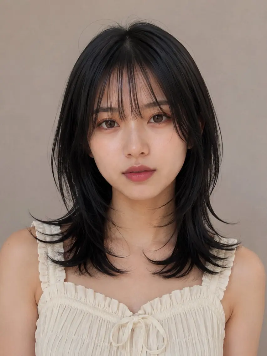 ミディアム カット ヘアカラー トリートメント wool TOKYO けいご[ブリーチ]のヘアスタイル