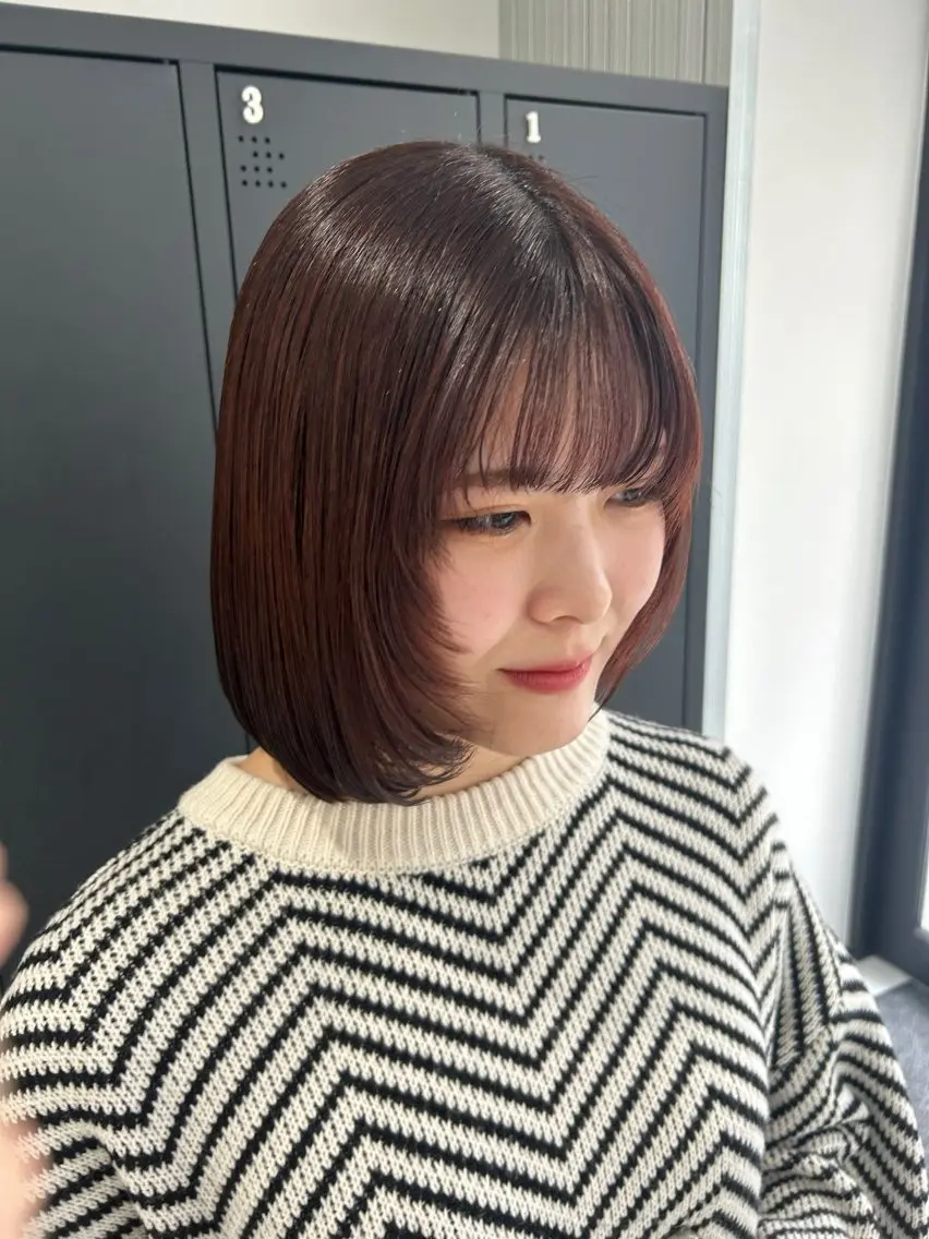 ミディアム 顔まわりレイヤー 顔周りカット レイヤーカット 🌷カットモデル 募集中🪽/mayuのヘアスタイル