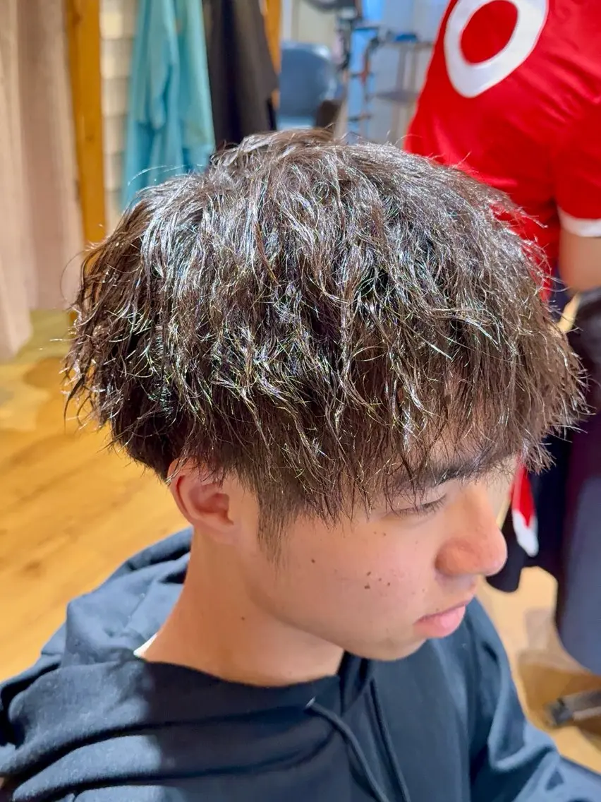 メンズ カット パーマ 関 彩花のヘアスタイル