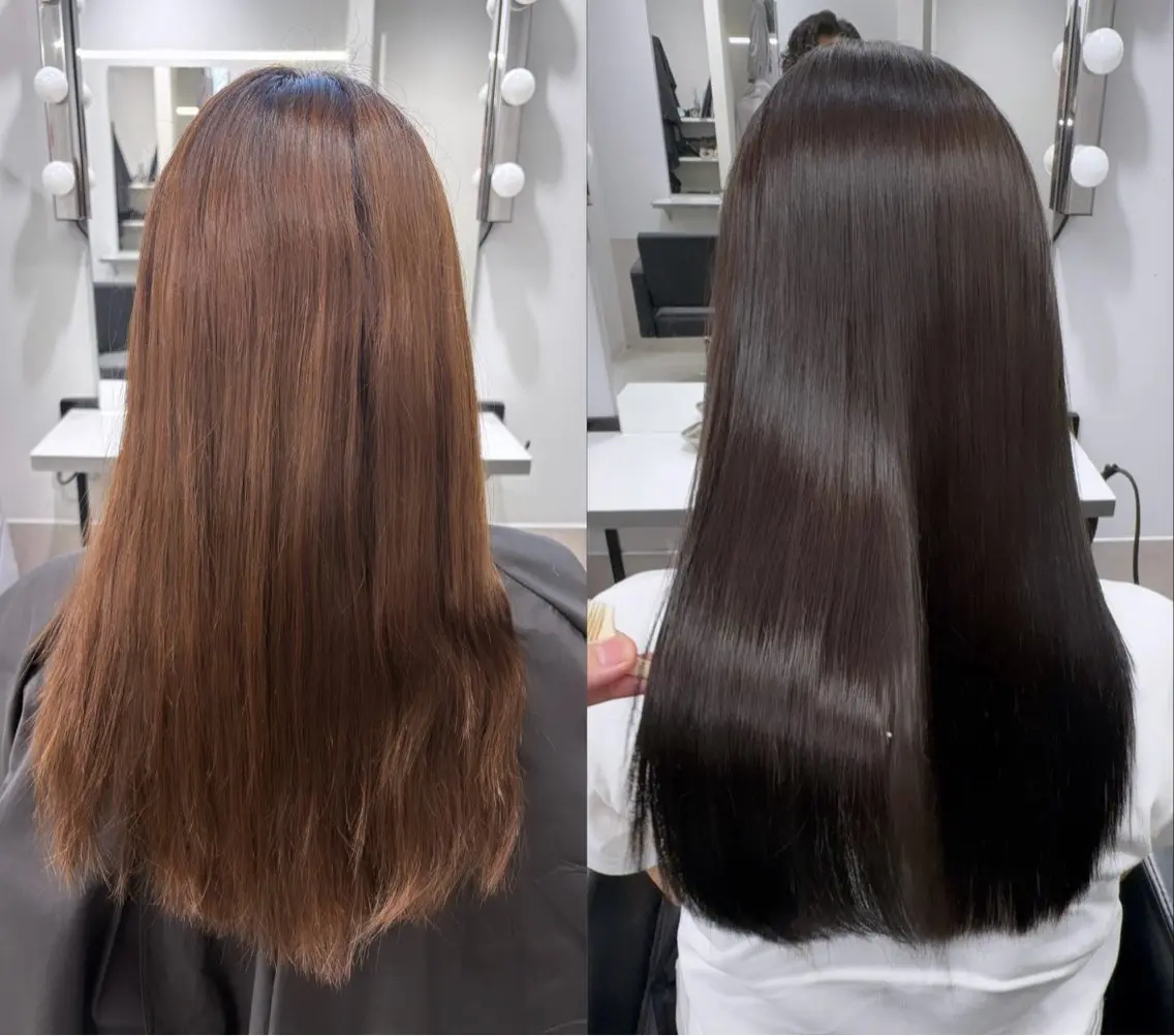 ロング カラー 髪質改善 縮毛矯正 髪質改善/レイヤー カット福澤　和嗣のヘアスタイル