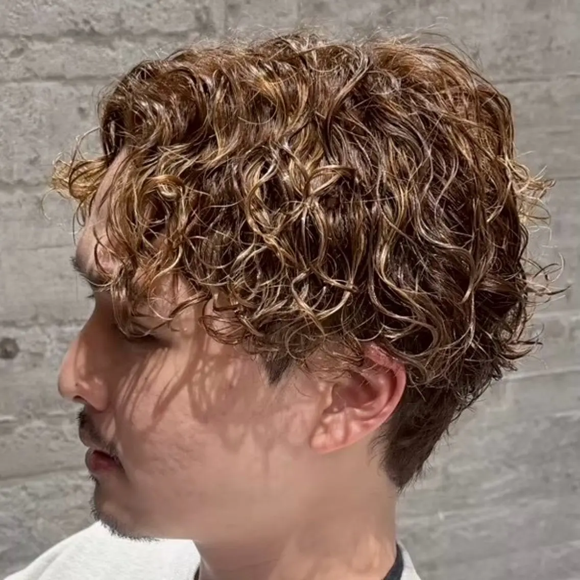 カラー パーマ メンズ 【束感セット】 あおいのヘアスタイル