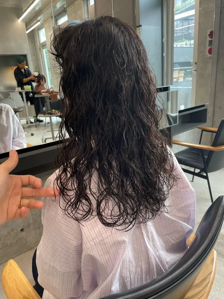 ロング パーマ ロング カット パーマ トリートメント 前田ジュン /ショート/似合わせのヘアスタイル