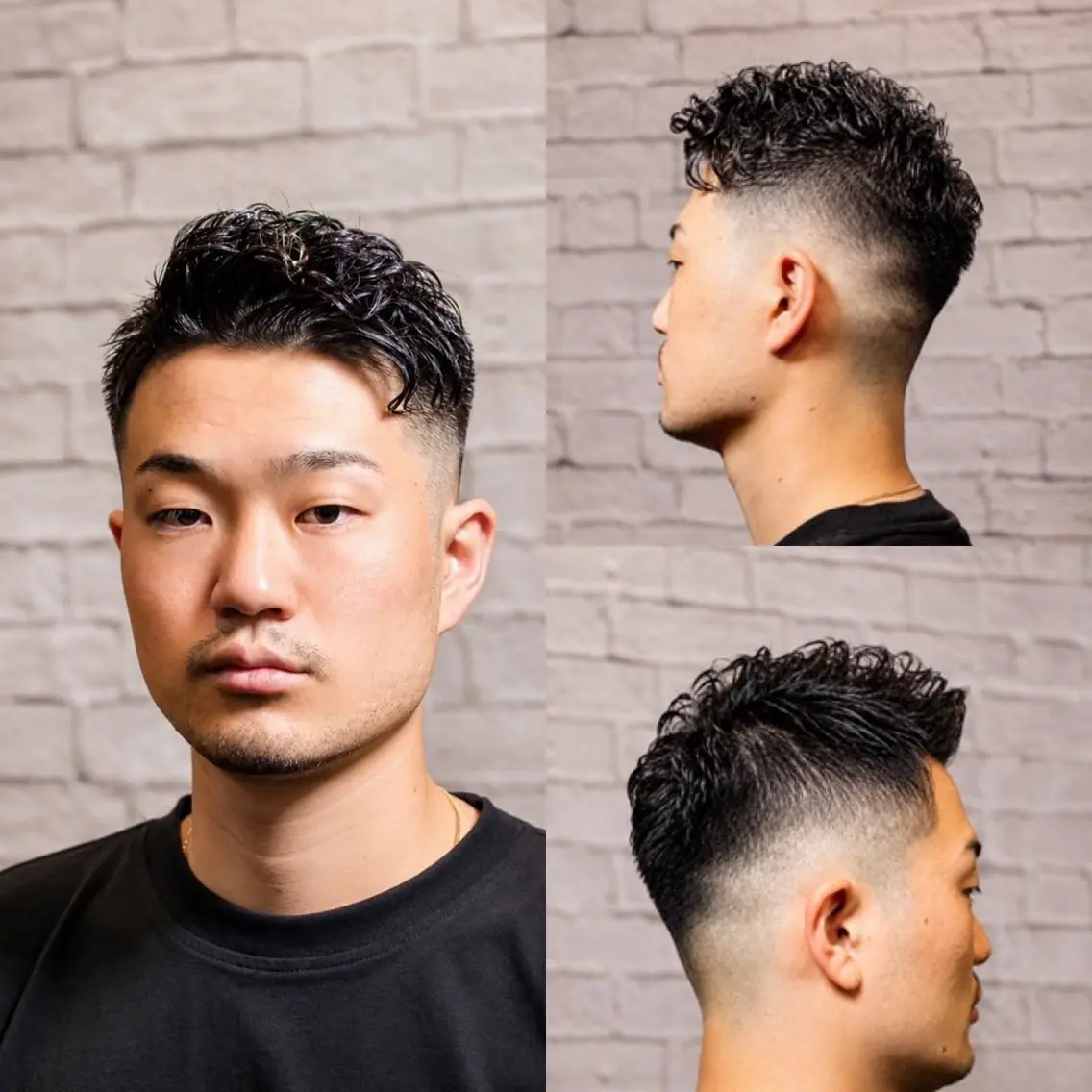 ショート パーマ メンズ 【新宿メンズ カット】田中連のヘアスタイル
