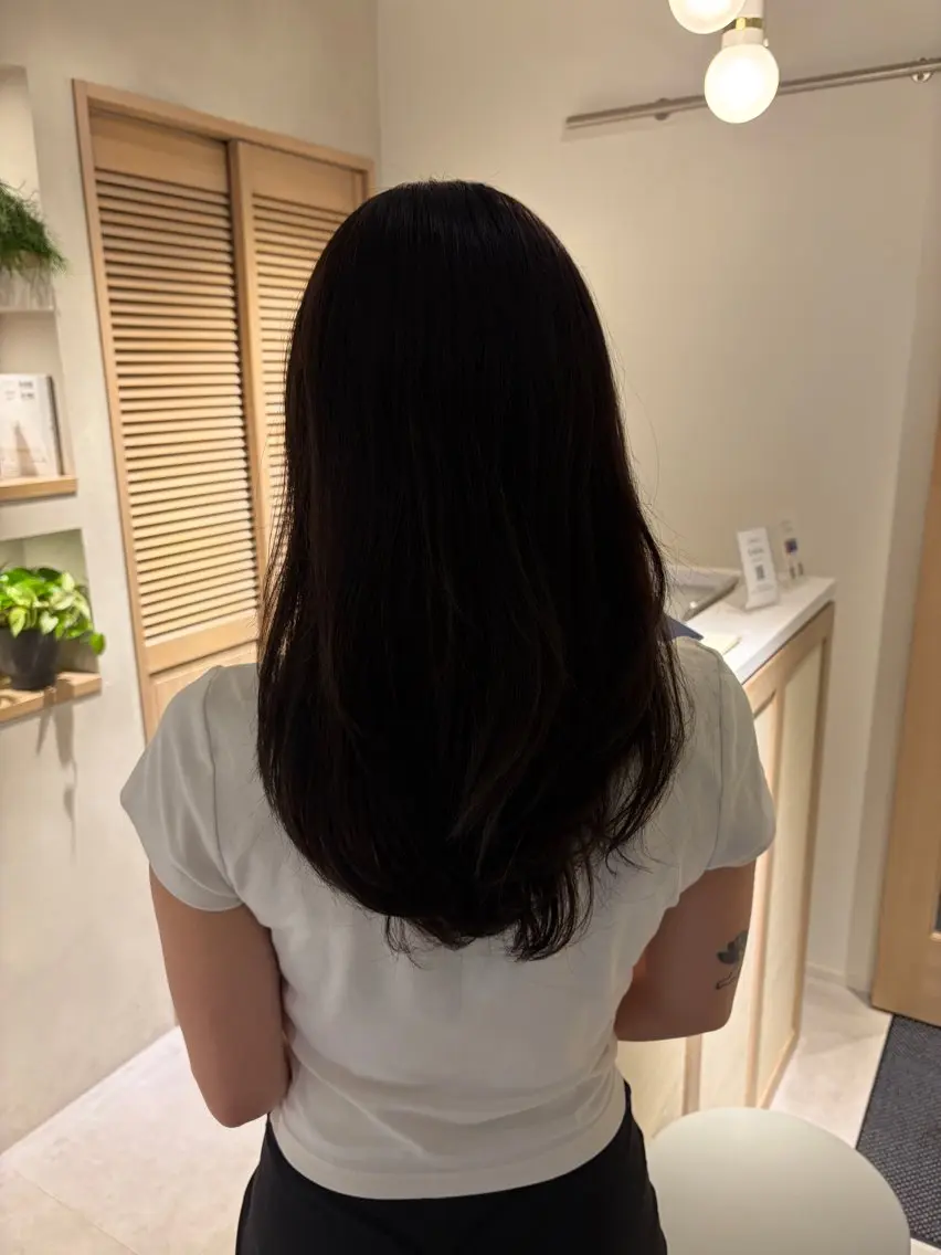 セミロング カラー ヘアカラー 大川 七夏のヘアスタイル