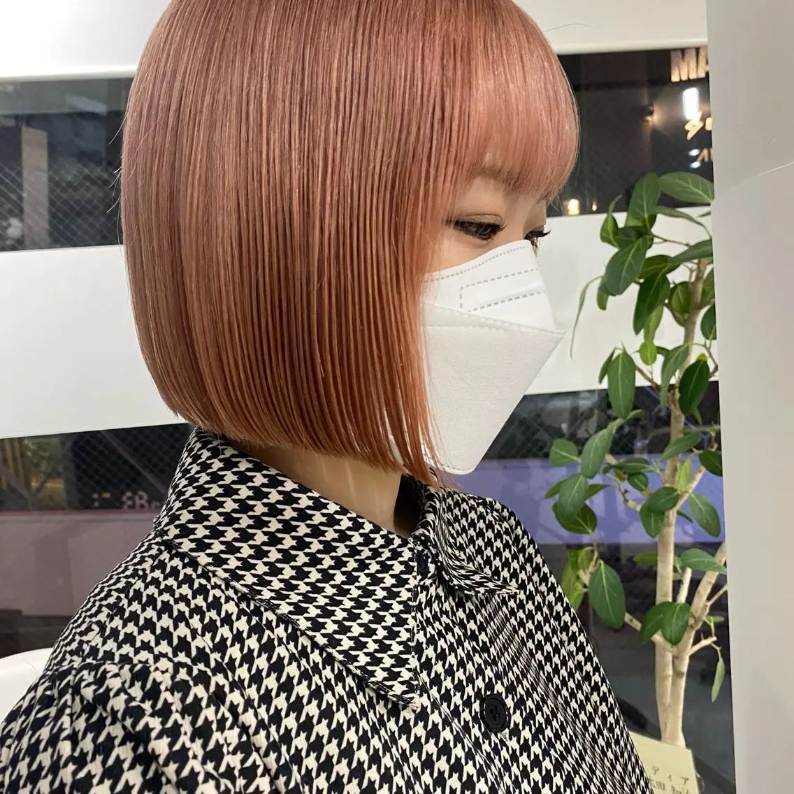 ショート カラー センターパート/ レイヤー/ayuのヘアスタイル