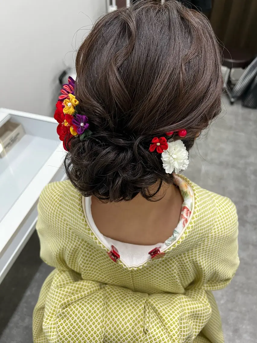 ヘアアレンジ 着物ヘア ヘアセット ヘアセット/ 早朝 🫧のヘアスタイル