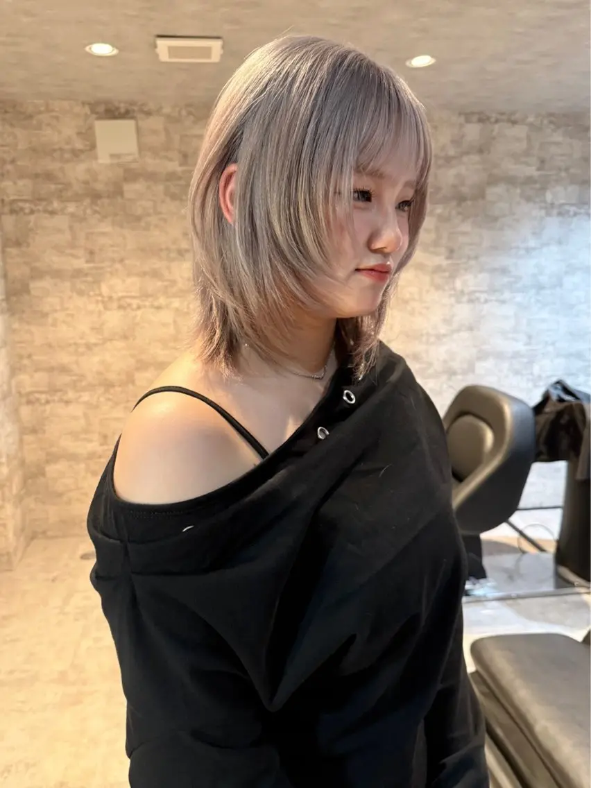 ミディアム カラー カット ヘアカラー トリートメント mai / linoah˚✧のヘアスタイル